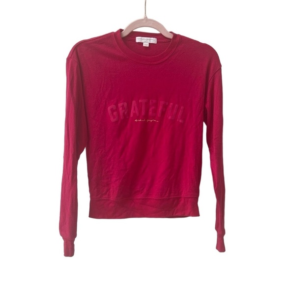 Spiritual Gangster Tops - Spiritual Gangster Grateful Crewneck Sweatshirt Red Women’s Small